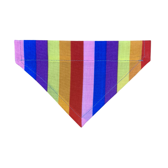 Handmade Cat/Dog Over the Collar Bandana Rainbow
