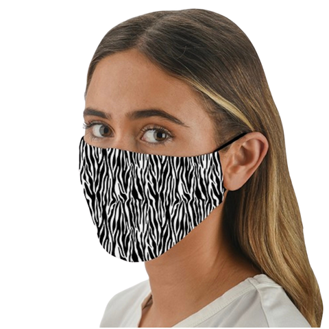 Snoozies Reusable Protective Face Mask - Zebra Print