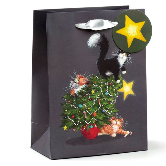 Kim Haskins Christmas Tree Catastrophe Medium Gift Bag
