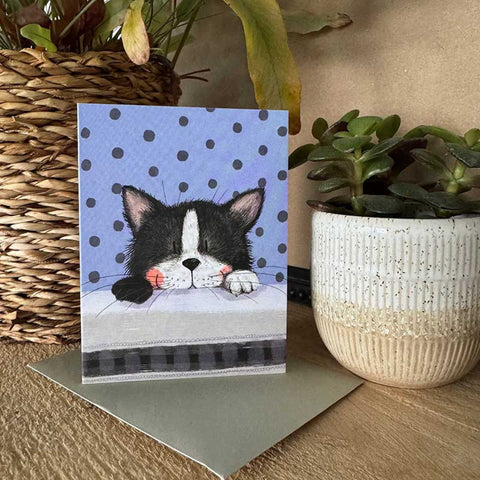 Alex Clark Frisky Cat Little Doodles Greetings Card