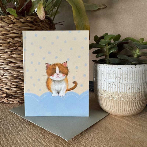 Alex Clark Little Toffee Cat Little Doodles Greetings Card