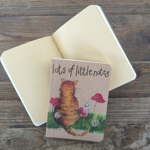 Alex Clark Small Kraft Notebook - Ginger Cat