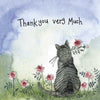 Alex Clark Little Sparkles Cat Card - Thank You