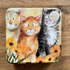 Alex Clark Cat Notecards Tin - 16 Notecards, 4 Designs