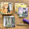 Alex Clark Cat Notecards Tin - 16 Notecards, 4 Designs