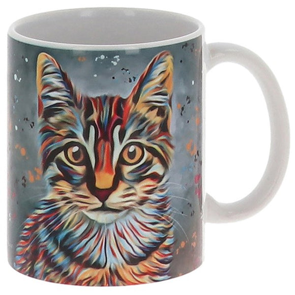 Stunning Aquamarine Tabby Cat Mug
