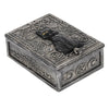Gothic Black Cat Resin Storage Trinket Box