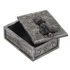 Gothic Black Cat Resin Storage Trinket Box