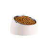 Raised & Tilted Cat Food Bowl Dish Stainless Steel