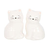 White Cat Shaped Salt and Pepper Shakers Cruet Set