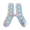 Miss Sparrow Bamboo Cat Socks 'Cosy Kitties' Denim