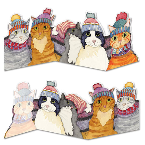 Emma Ball Cats in Hats Two Fold Greetings Card