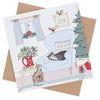Emma Lawrence Christmas Card - Cosy Cats (Single)