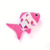 Plush Catnip Fish Cat Toy with Crinkly Bits