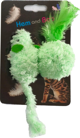 Hem and Boo Mouse and Ball Rattle Catnip Cat Toy