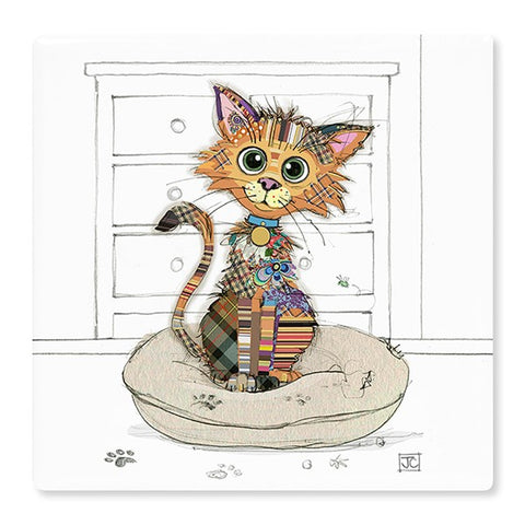 Bug Art Kimba Kitten Ceramic Coaster