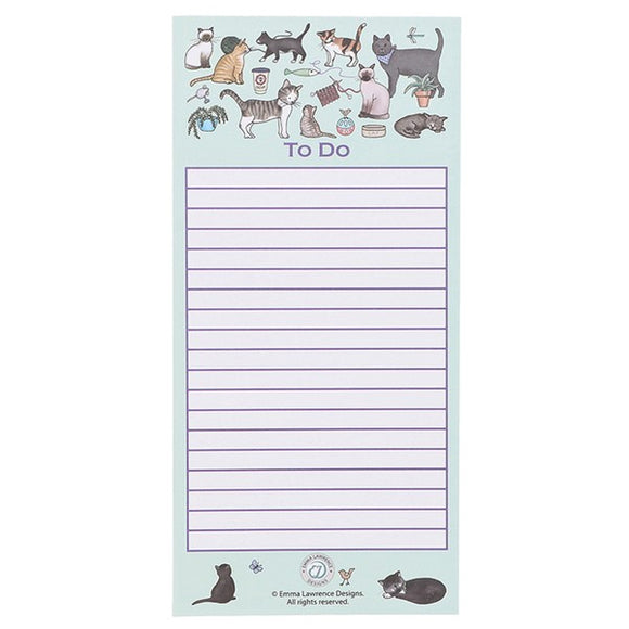 Emma Lawrence Cats To Do List Pad