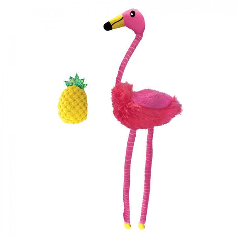 KONG Tropics Flamingo & Pineapple Catnip Cat Toys