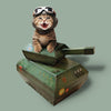 Super Fun Playhouse Tank Box Cat Kitten Toy