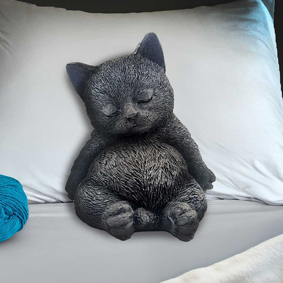 *Daydream Sleeping Black Cat Figurine 13cm*