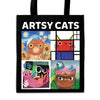 ‘Artsy Cats’ Reusable Recycled Shopping Bag