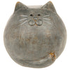 Country Grey Round Cat Ornament