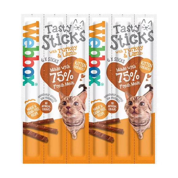 Webbox Tasty Sticks with Chicken & Liver, 6 Pack