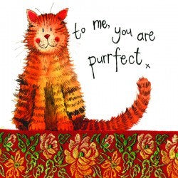 Alex Clark Little Sparkles Cat Card - Purrfect