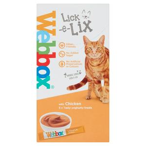 Webbox Lick-e-Lix Cat & Kitten Treat Chicken 5x15g
