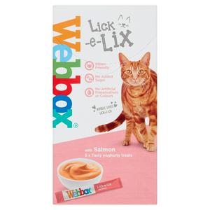 Webbox Lick-e-Lix Cat & Kitten Treat Salmon 5x15g