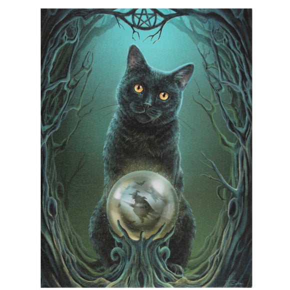 Lisa Parker The Rise of the Witches Canvas Cat Plaque