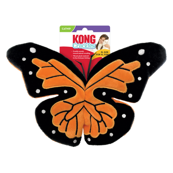 KONG Crackles Flutterz Butterfly Large Catnip Cat Toy