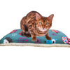 Handmade Luxury Reversible Windowsill Cat Cushion