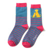 Miss Sparrow Ladies Bamboo Socks ‘Cat and Dog’ One Size