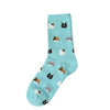Ladies Cotton Cat Socks - Faces, 5 Colour Options