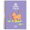 Hug the Cat Spiral Bound A5 Lined Notebook