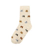 Ladies Cotton Cat Socks - Faces, 5 Colour Options