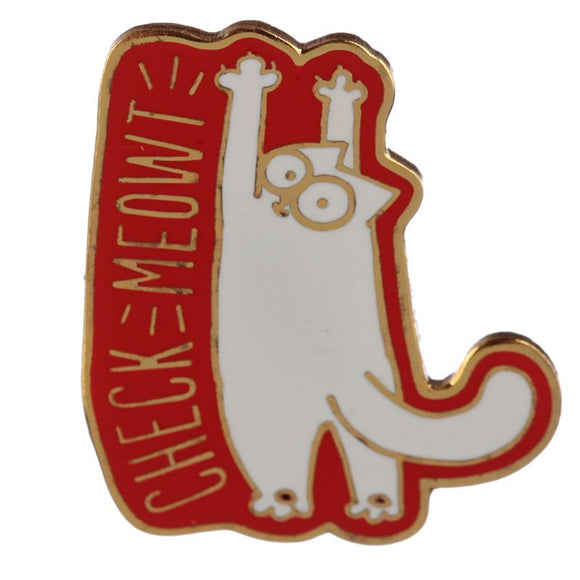 Simon's Cat Collectable Check Meowt! Enamel Pin Badge
