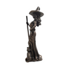 Cold Cast Bronze Sculpture - Witch with Cat