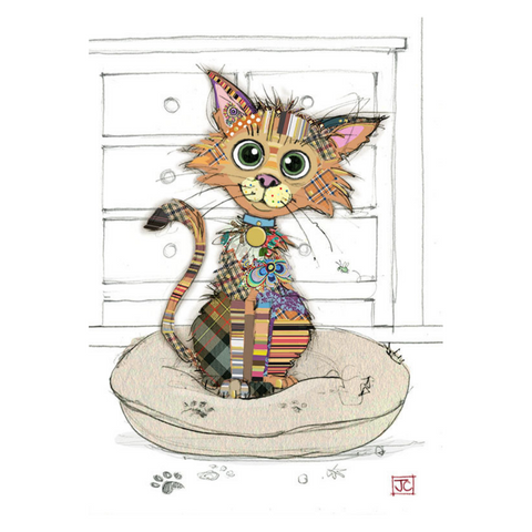 Bug Art Luxury Greetings Card - Kimba Kitten