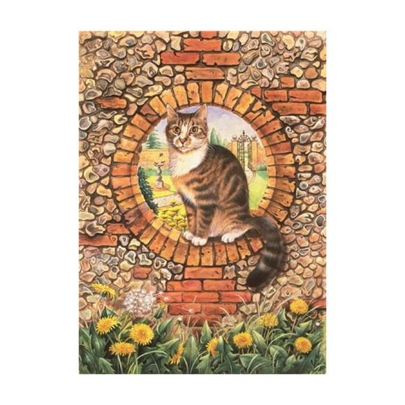 Lesley Anne Ivory Cat Card - Twiglet in Hole