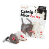 Sharples Catnip Faux Fur Mice Pack 4 Cat Toy