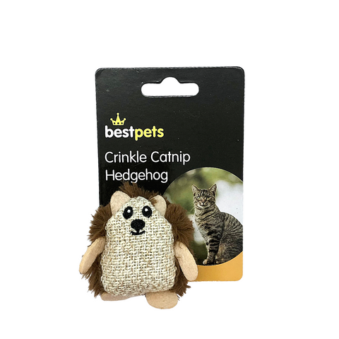 Best Pets Crinkle Catnip Hedgehog Cat Kitten Toy