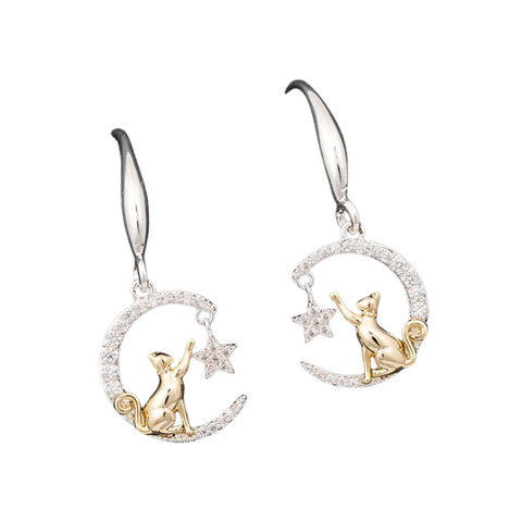 Equilibrium Wish Upon a Star Silver Plated Earrings