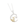 Equilibrium Wish Upon A Star Two Tone Cat Necklace
