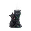 Midnight Cat Candle Holder Wiccan Gothic Ornament