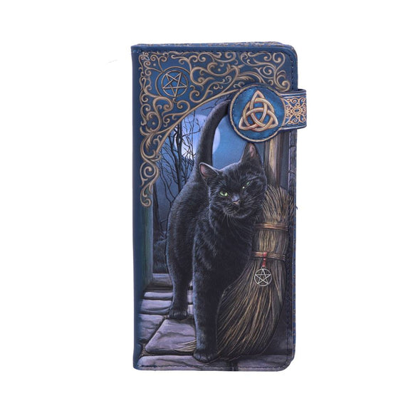 *Lisa Parker Embossed Cat Purse Wallet 'Brush with Magick'*