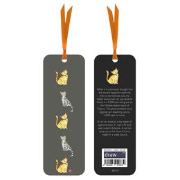 Draw UK Cat Card Bookmark - Grey