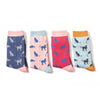Miss Sparrow Ladies Bamboo Socks 'Cats' 5 Colours