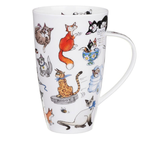 Dunoon Fine Bone China Large Cat Mug 'Catastrophe'